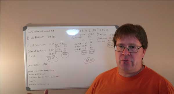 Man in front of white board