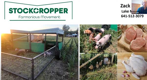 Opening slide with photos of livestock in a Stock Cropper